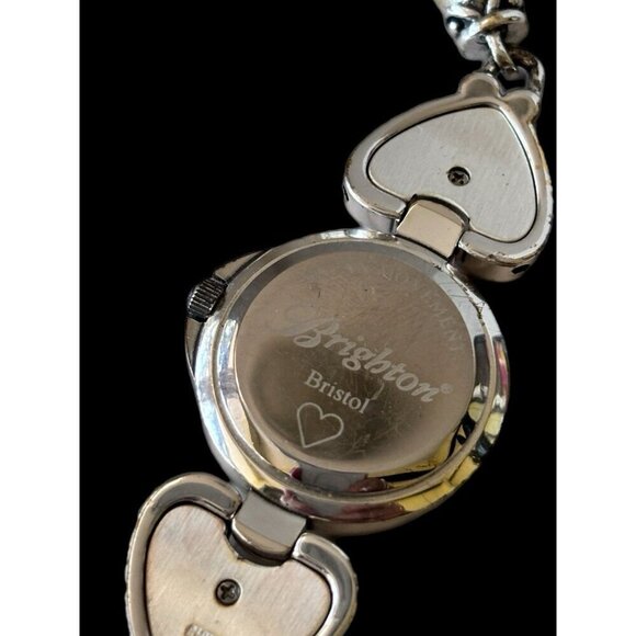 Brighton Bristol Heart Toggle Bracelet Women\'s Watch New Battery Vintage